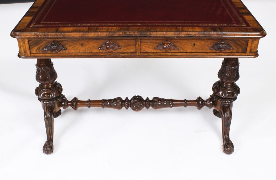 Antique Victorian Writing Table Desk - Image 3